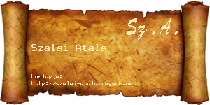 Szalai Atala névjegykártya